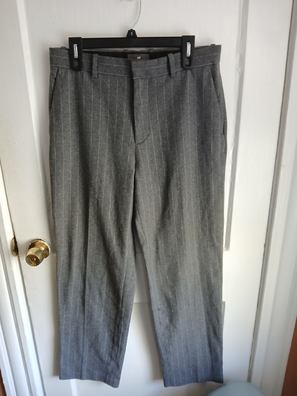 H&M Gray Pinstripe Men's Dress Pants
